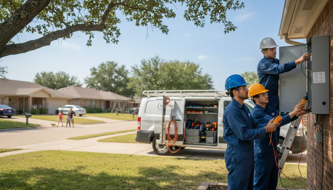 Certified electrician providing emergency electrical services in Freeman Spur, IL